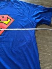 Under Armour Blue Short-Sleeve Tee with Red & Yellow Superman Logo