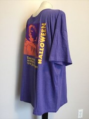 JOHN CARPENTER’S HALLOWEEN PURPLE Screen Print Short Sleeve T-Shirt Sz XL