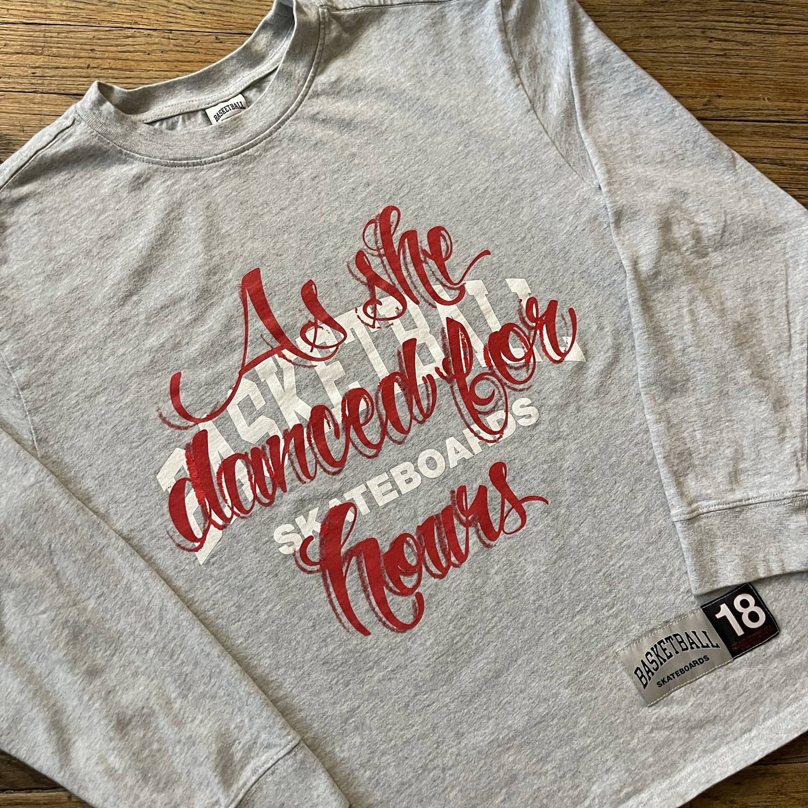Heron Preston Basketball Skateboards Firecourts Long Sleeve T-Shirt – Medium