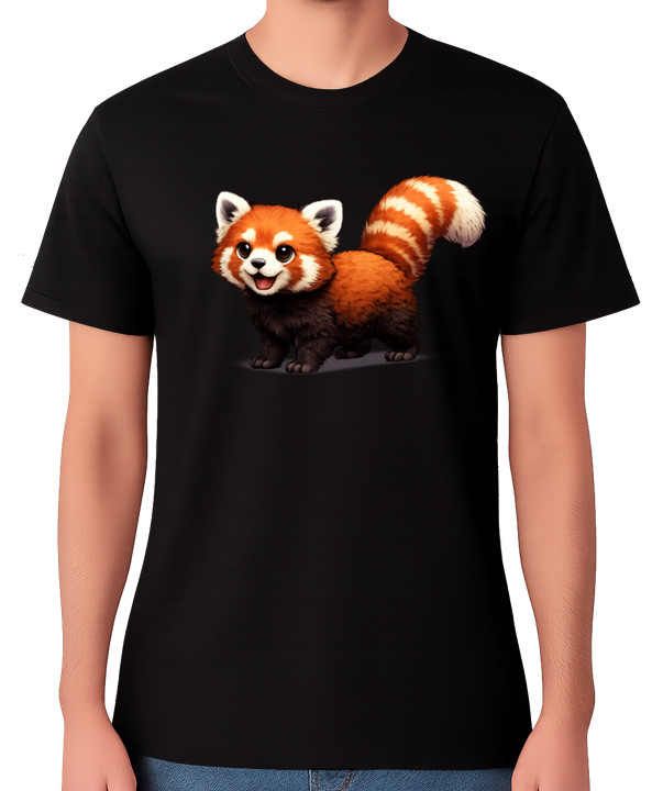 Cute Red Panda Graphic Unisex T-Shirt Adorable Wildlife Animal Tee gallery