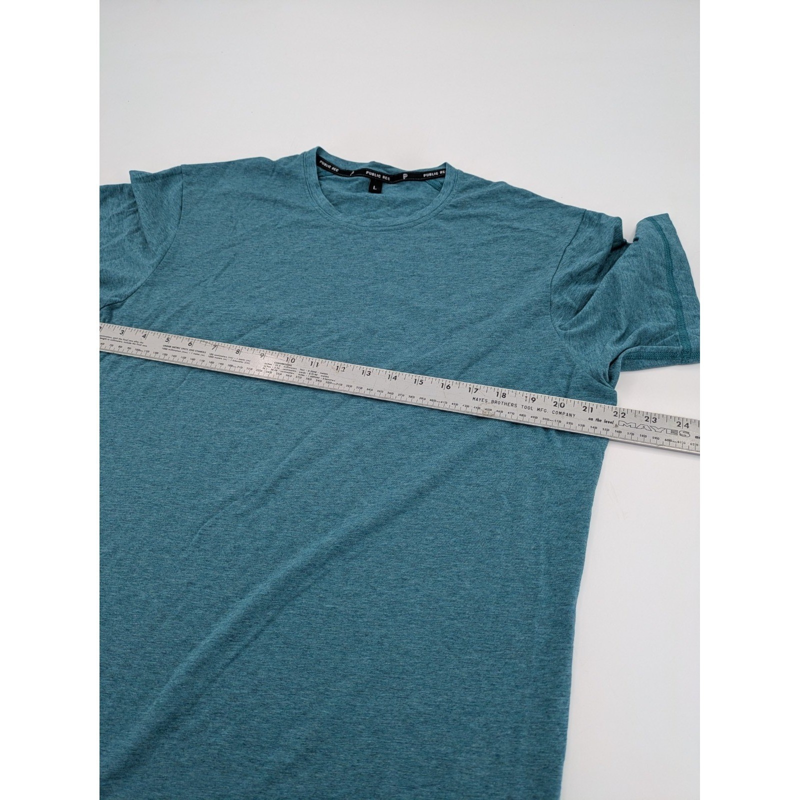 Public Rec Go-To Tee Crewneck Mens L Blue Raglan Short Sleeves Performance Shirt gallery