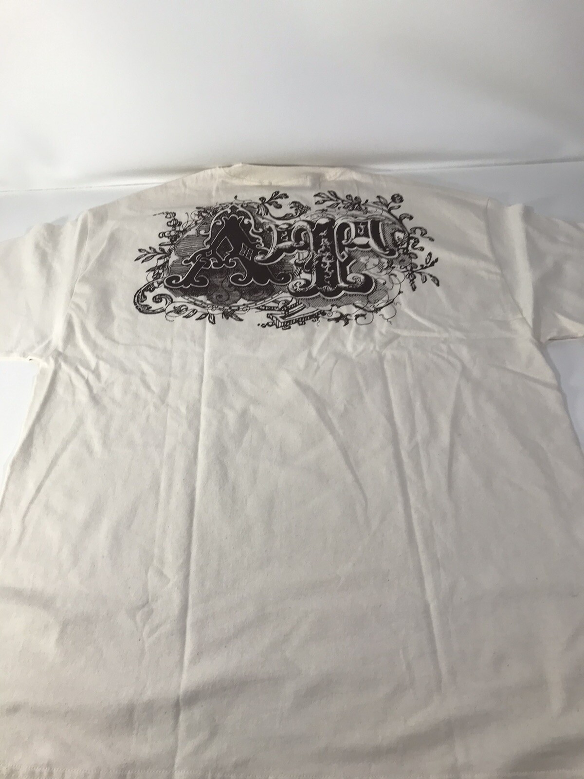 A Tiziano Cream Color Graphic Crewneck T Shirt RARE Mens Sz XL NWT gallery