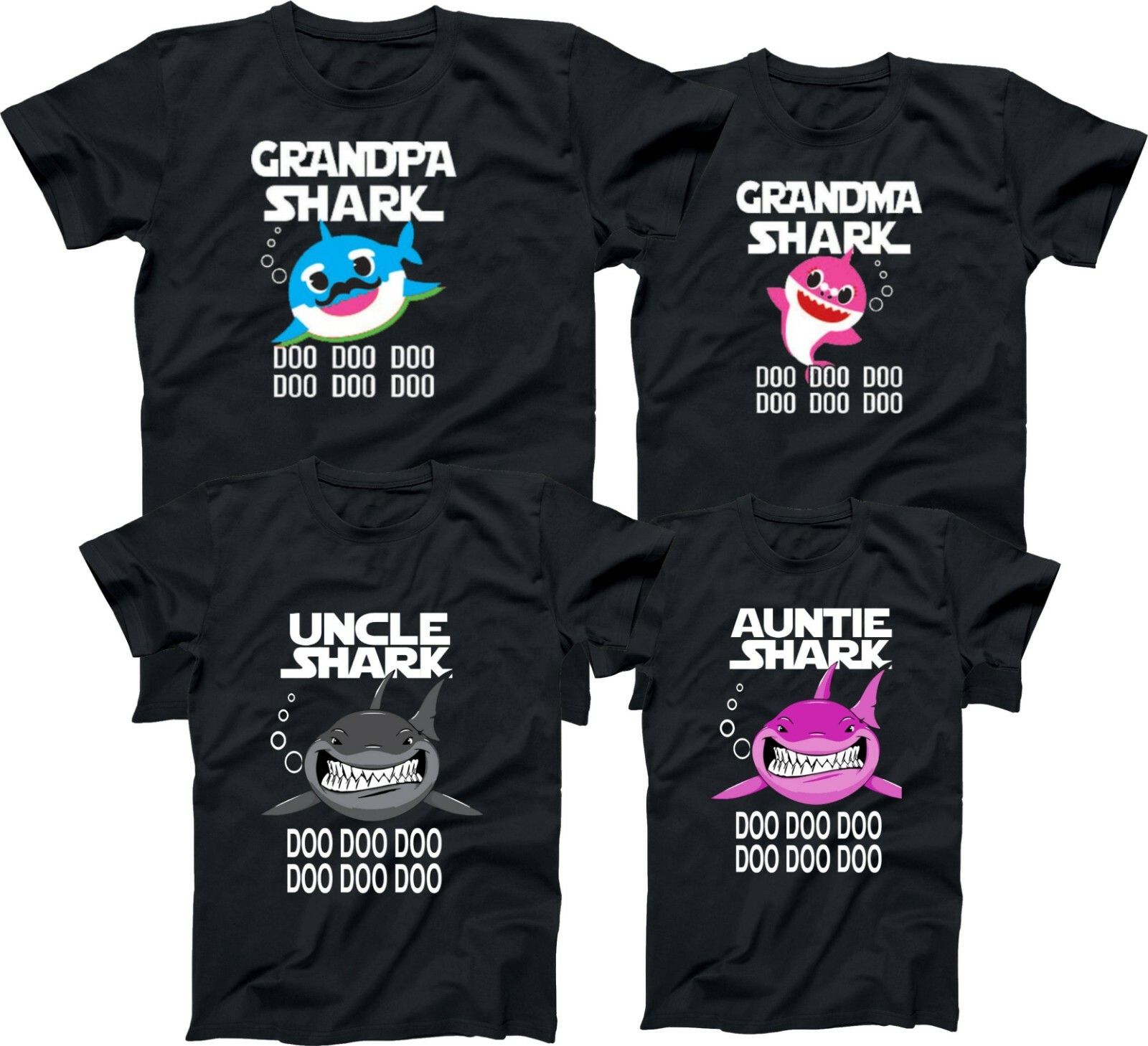 Baby Shark Mommy Shark Daddy Shark TSHIRT Family Member Tee Shirt gallery