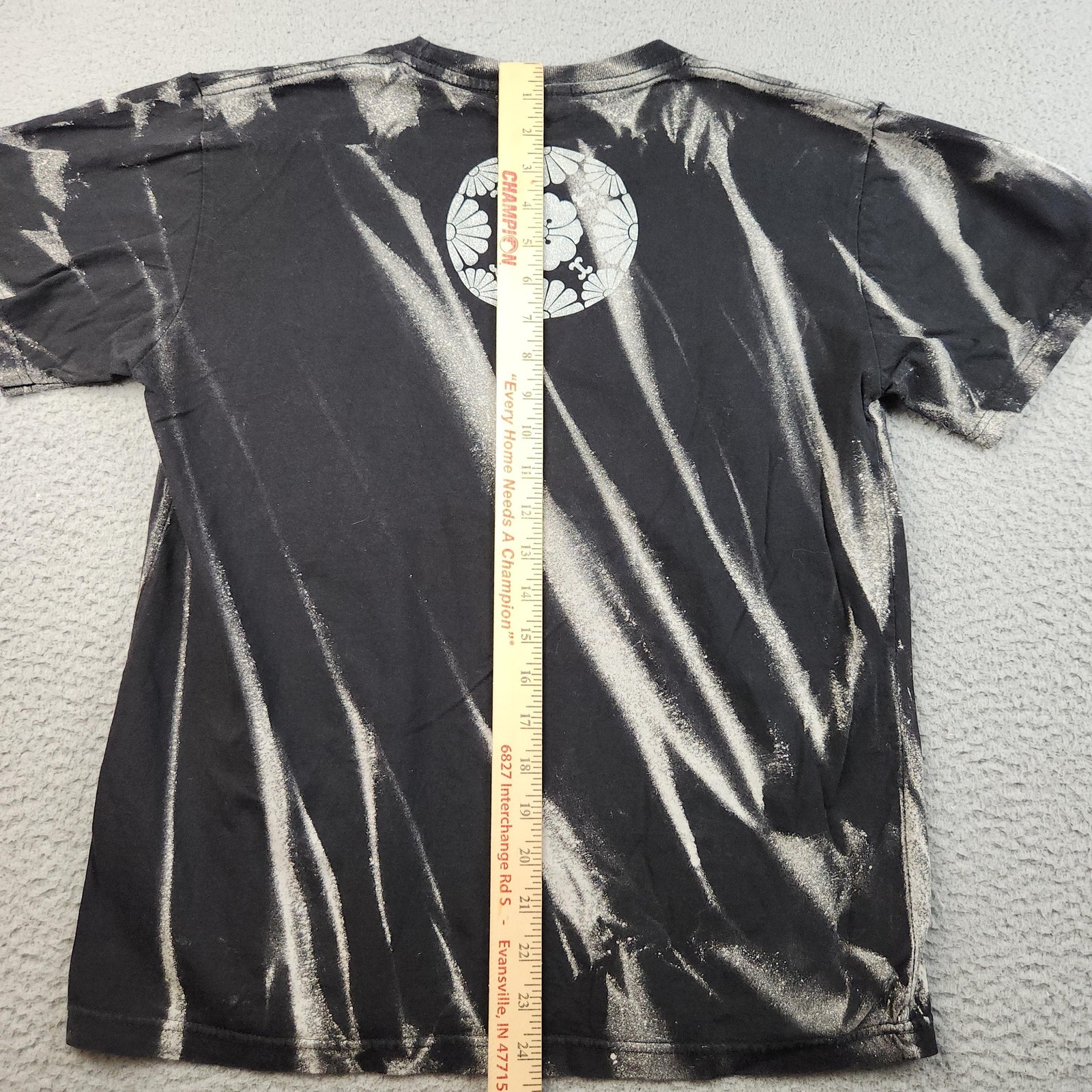 Samurai Ukiyo-e Shirt Mens Medium Black Tie Dye Japanese Art Graphic Tee gallery