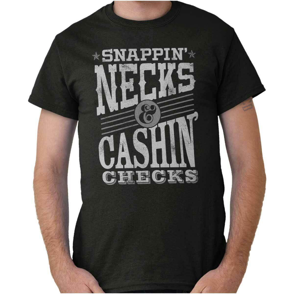 Snappin Necks and Cashin Checks Movie Quote Mens Casual Crewneck T Shirts Tees gallery