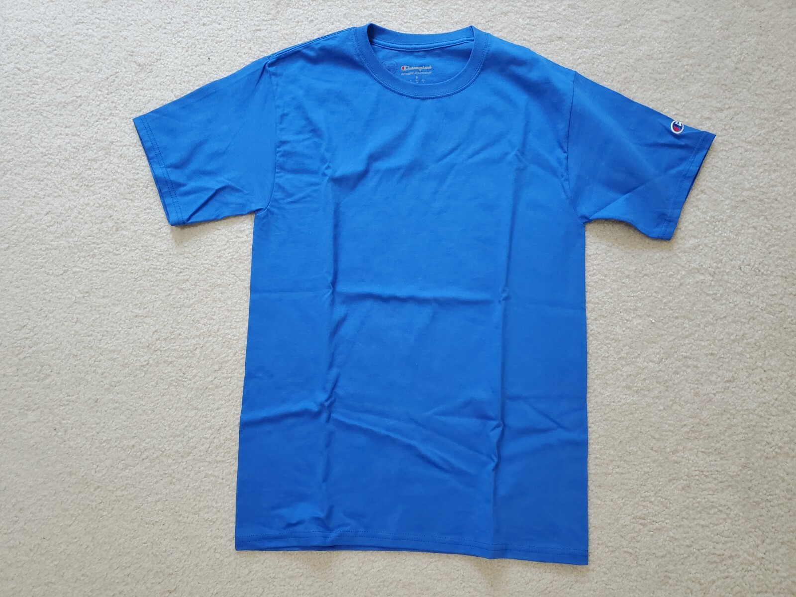 Champion Athleticwear Unisex Blue Cotton Tee-Shirt Short Sleeve T425RB Sz.S gallery