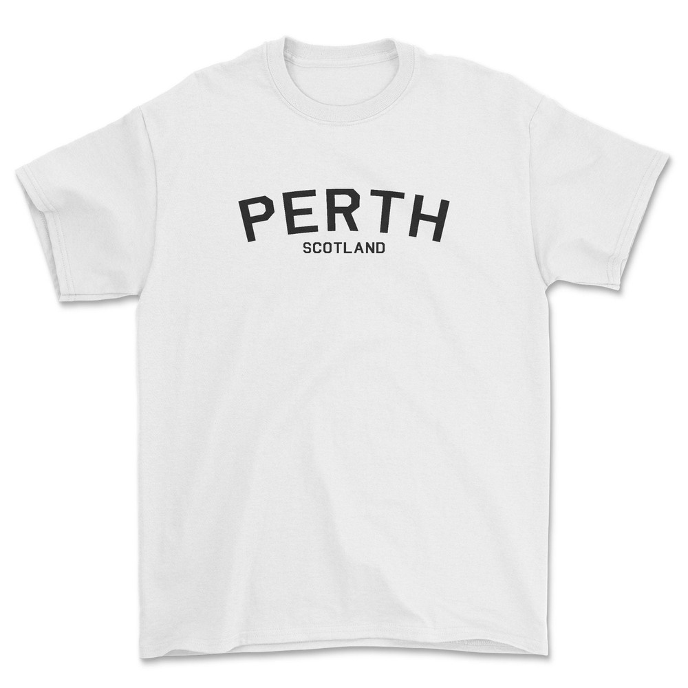 Perth T-shirt, District 1 style, Regional City Scotland tshirt.
