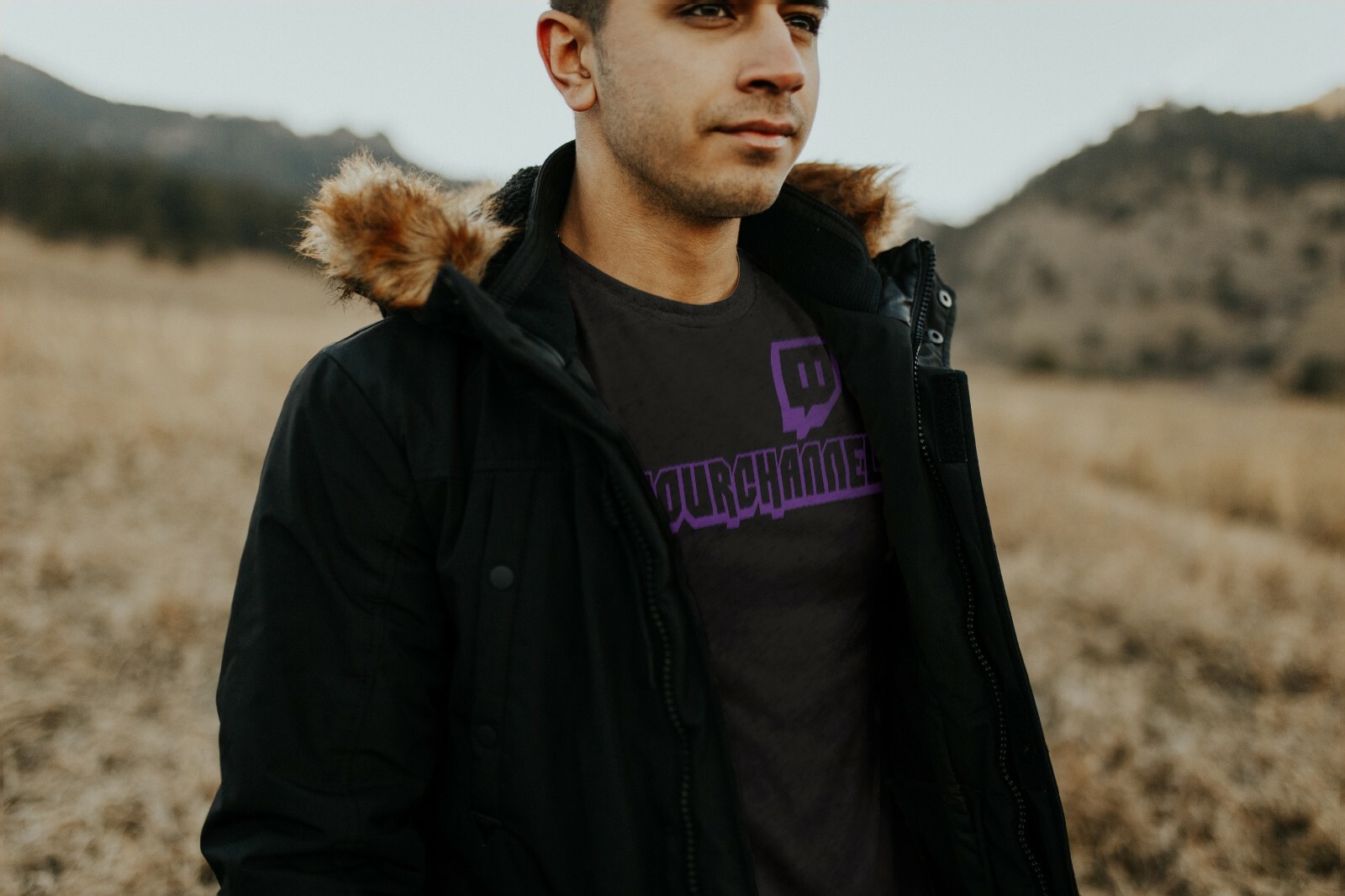 TWITCH TV YOUR CUSTOM CHANNEL T-shirt Gray, White or Black(S-5XL) gallery