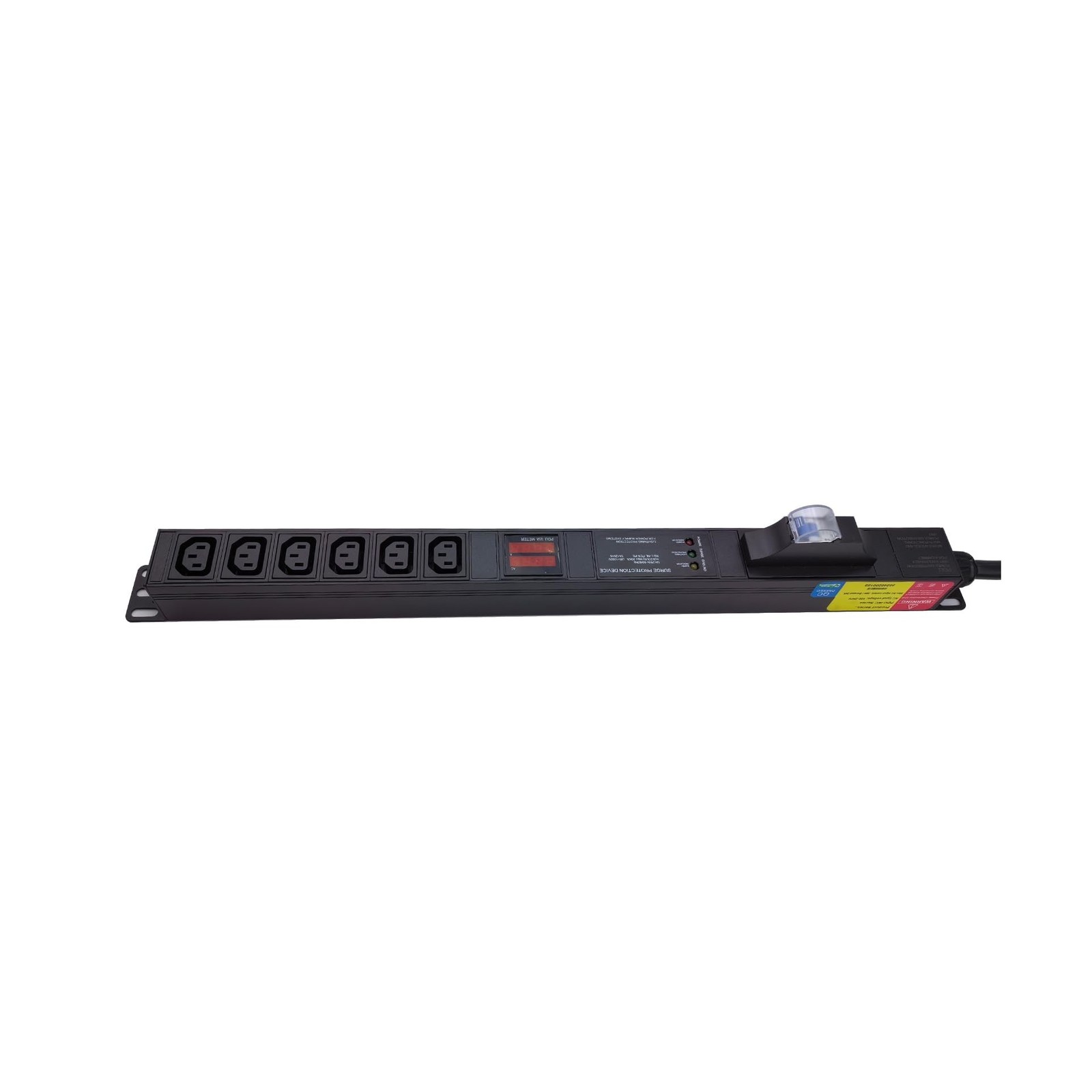 Meter SPD Function with L6-30p Plug C13 30A 240V 6 Way PDU for Internet Data …