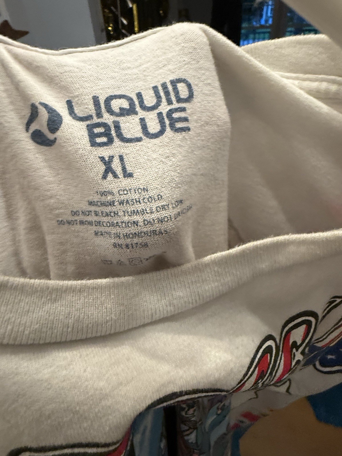 Vintage 1993 Grateful Dead Revolutionary Dead Mike Dubois Liquid Blue XL gallery