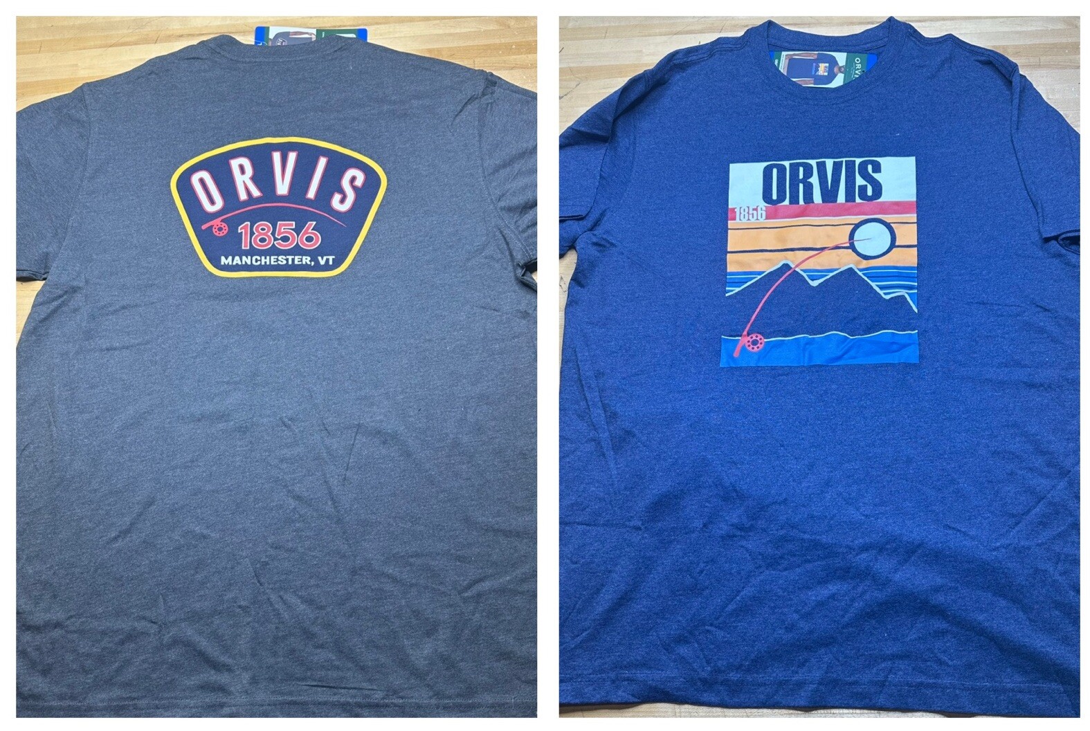 New Orvis Shirt 1856 Mens Short Sleeve Graphic Tee Outdoor Fishing gallery