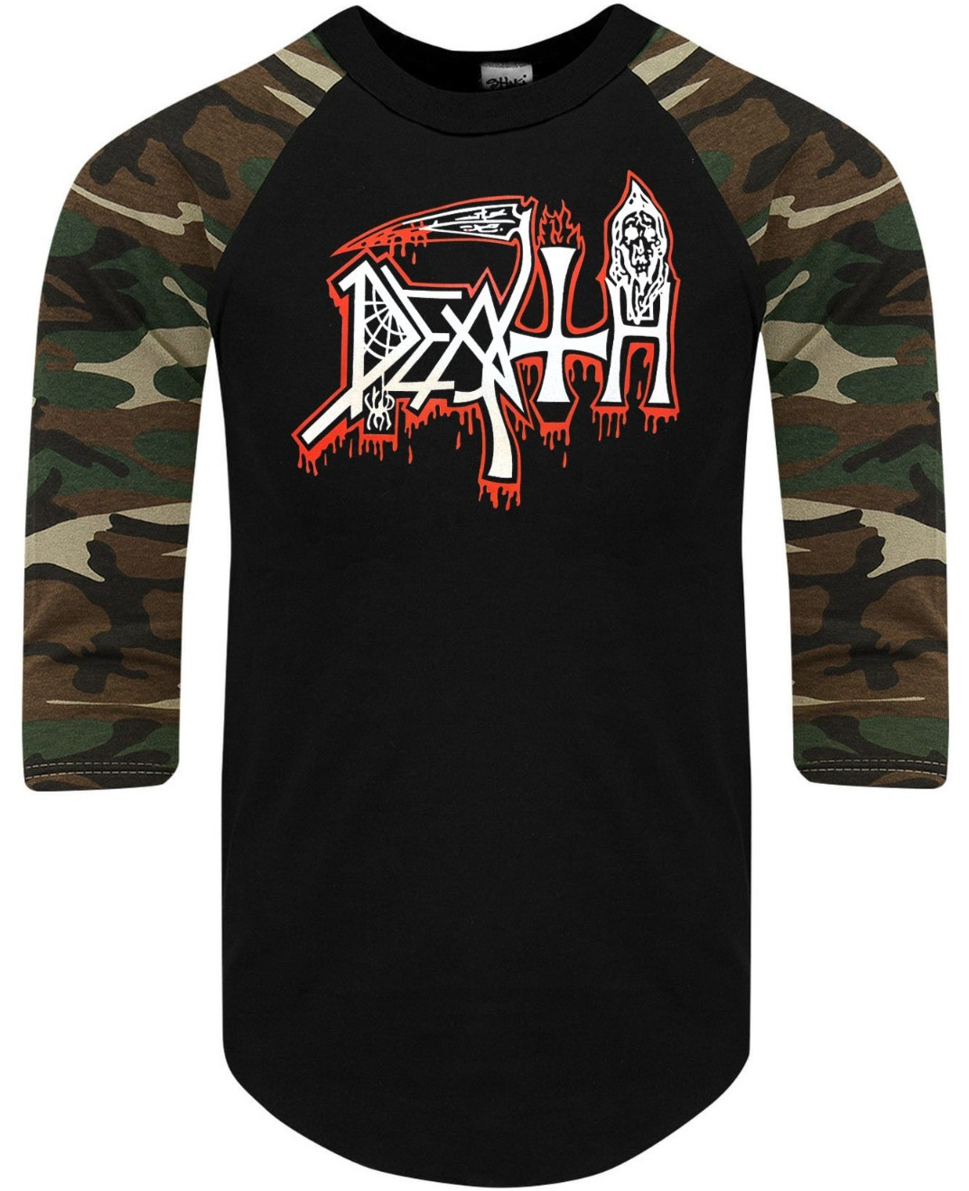 Death American Death Metal Band Raglan 3/4 Sleeve (Multiple Variations) gallery