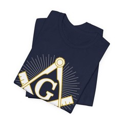 Masonic Square and Compass T-Shirt – Freemasonry Symbol Graphic Tee