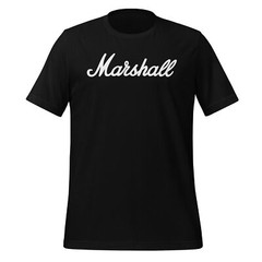 MARSHALL AMPLIFICATION LOGO T-SHIRT Music Amps Cabs Guitar Speakers Tee S-5XL