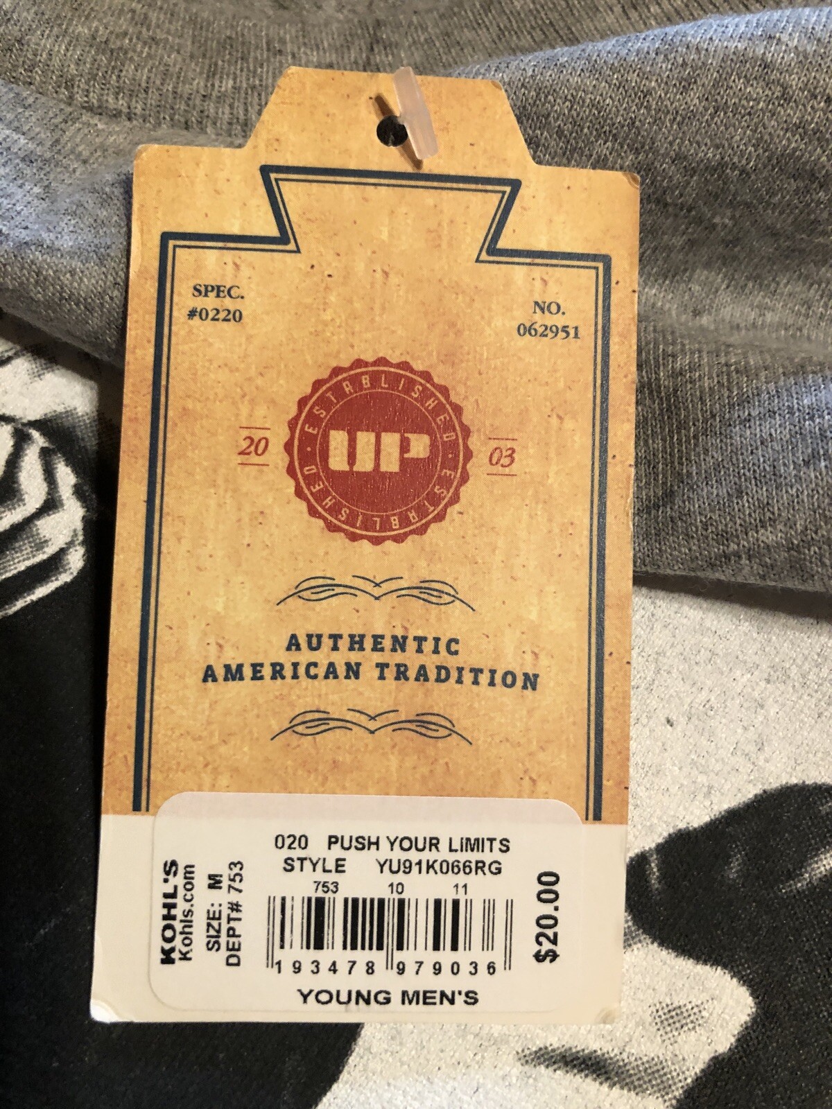 Urban Pipeline Mens TShirt Medium Gray Retail $20 (s-blk-33-15) gallery