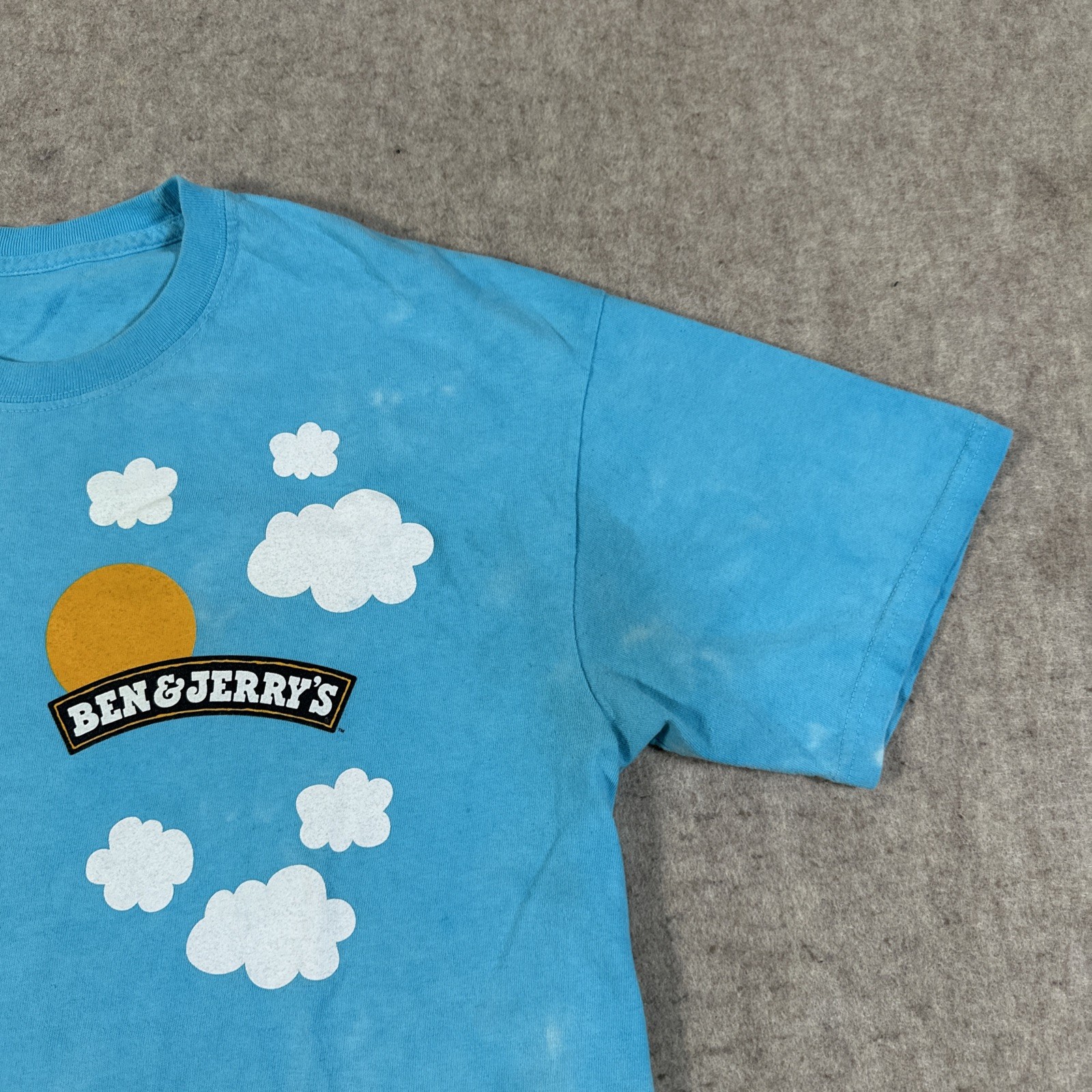 BEN & JERRY'S Shirt Large? EUPHORIA Y2K Ice Cream Yogurt Woody Jackson Blue gallery