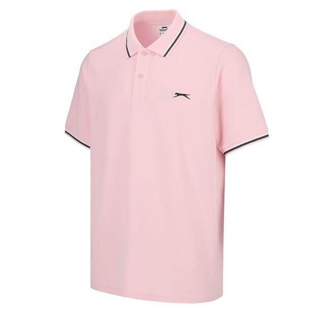 SLAZENGER TIPPED PIQUE POLO SHIRT T SHIRT GOLF TENNIS S M L XL XXL 2XL 3XL 4XL gallery