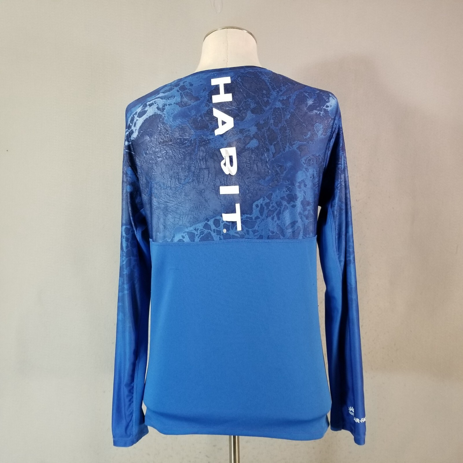 Habit shirt men's small blue long sleeve UV outdoor Dri-Fit fishing flawed gallery