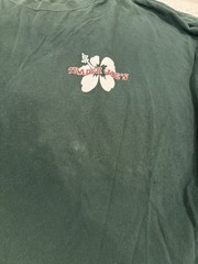 Trader Joe’s Hunter Green Long Sleeve T-Shirt, 3x *MINIMAL DAMAGE AS SHOWN*