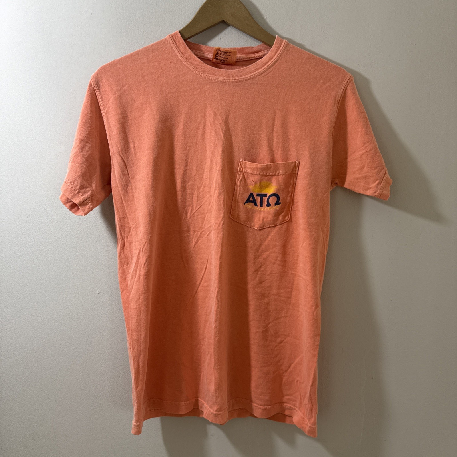 Comfort Colors White Tea Rose Formal Alpha Tau Omega Horseshoe Bay, TX T Shirt S gallery