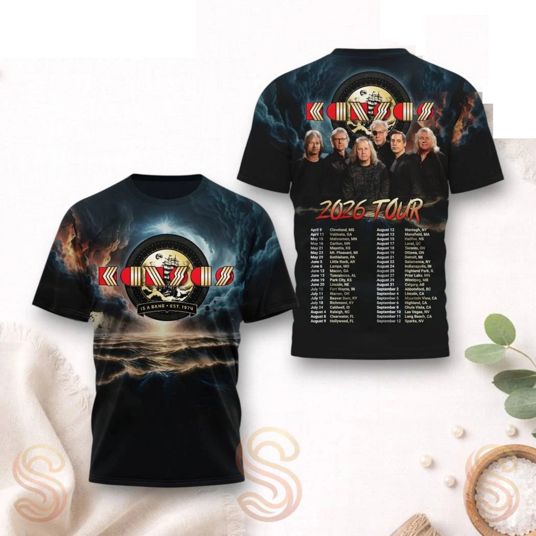 Kansas Band 2026 Tour 3D T Shirt All Over Print EN185 gallery
