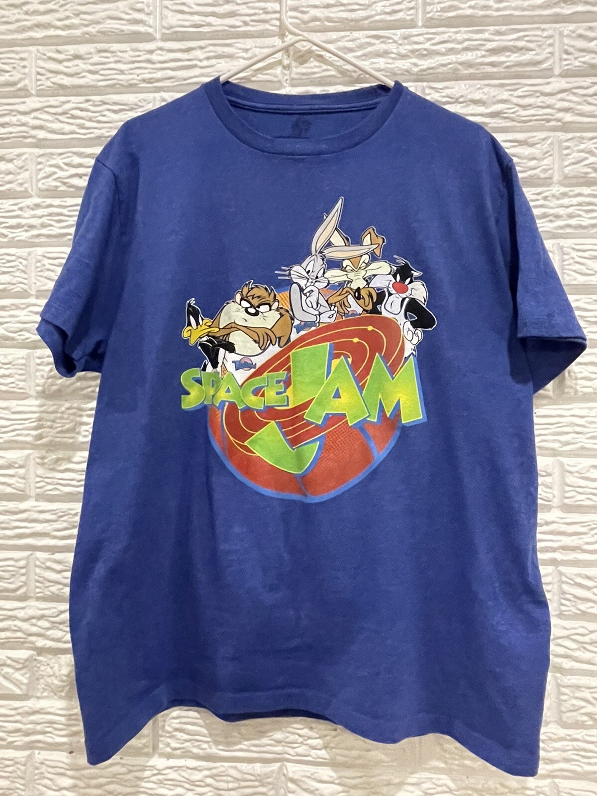 Space Jam Looney Tunes T-Shirt, Size Large, Royal Blue, Short sleeve gallery