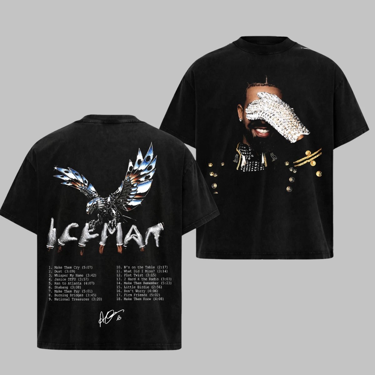 Drake Iceman T-Shirt Hip Hop Music Merch Graphic Tee Vintage Gift For Rap Fan gallery