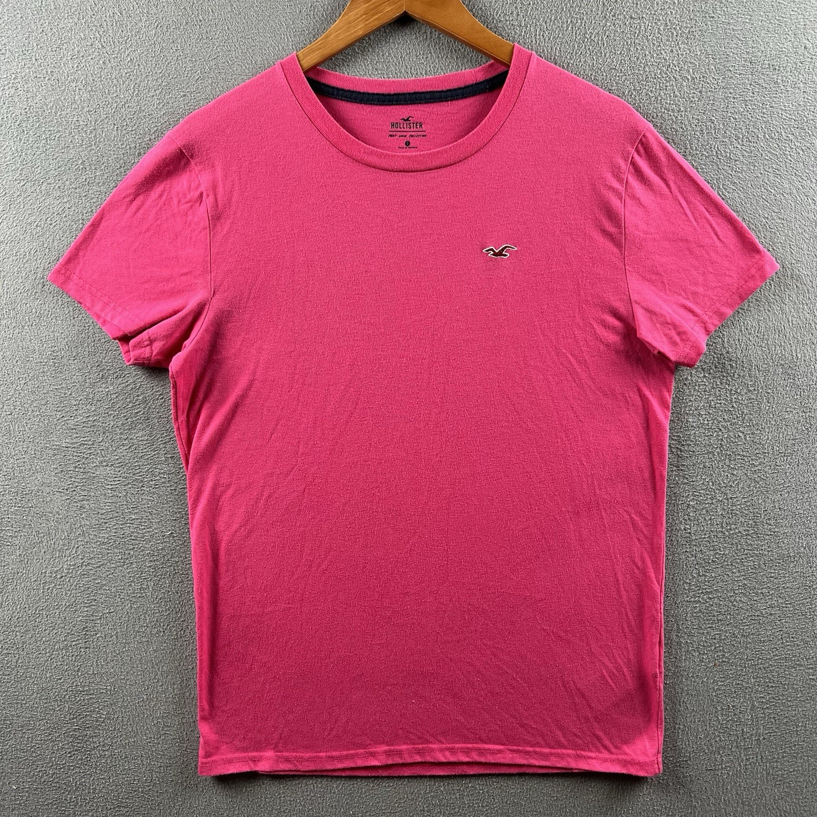 Hollister Shirt Mens Small Hot Pink Must Have Collection Beach Surf Outdoor Y2K gallery