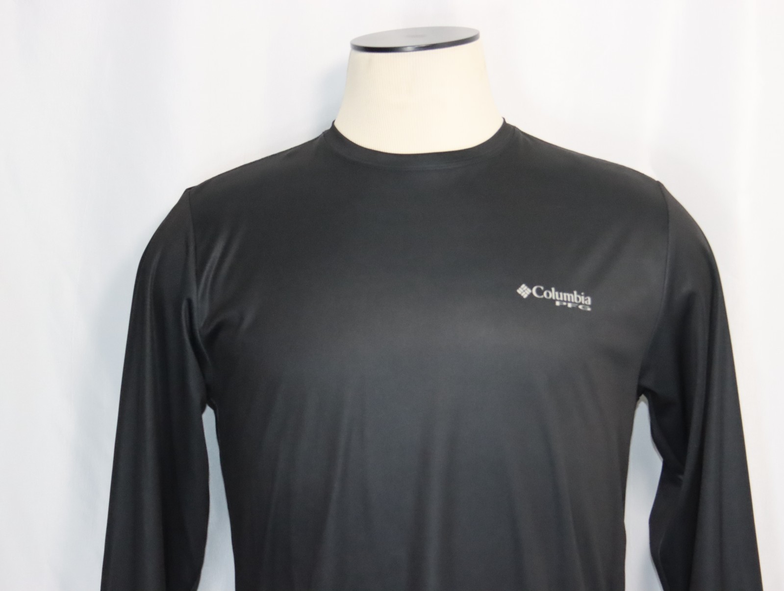 Columbia PFG Terminal Tackle Black L/S Fish Flag Patriotic T-Shirt Mens Size Sm gallery