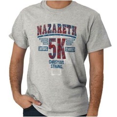 Cool Religious Christian Jesus Athlete Sport Womens or Mens Crewneck T Shirt Tee