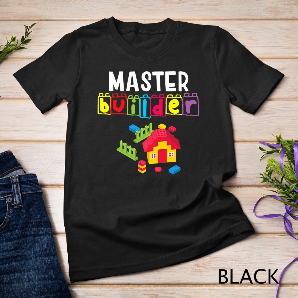 Master Builder – Building Blocks – Brick Builders Toys Gift Unisex T-shirt