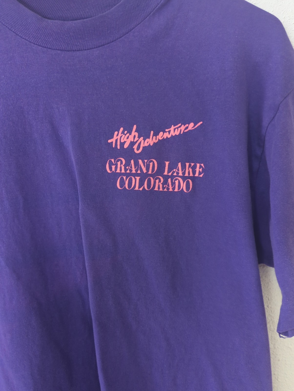 Hanes Beefy T SZ MED Vtg Colorado Single Stitch T-Shirt Large 1990s Purple gallery