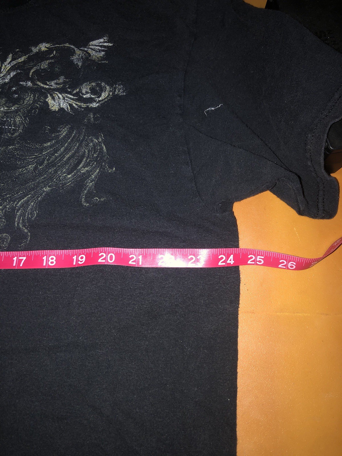 Miami Ink Men's Short Sleeve Y2K Skull Graphic T-Shirt XL Black See Description gallery