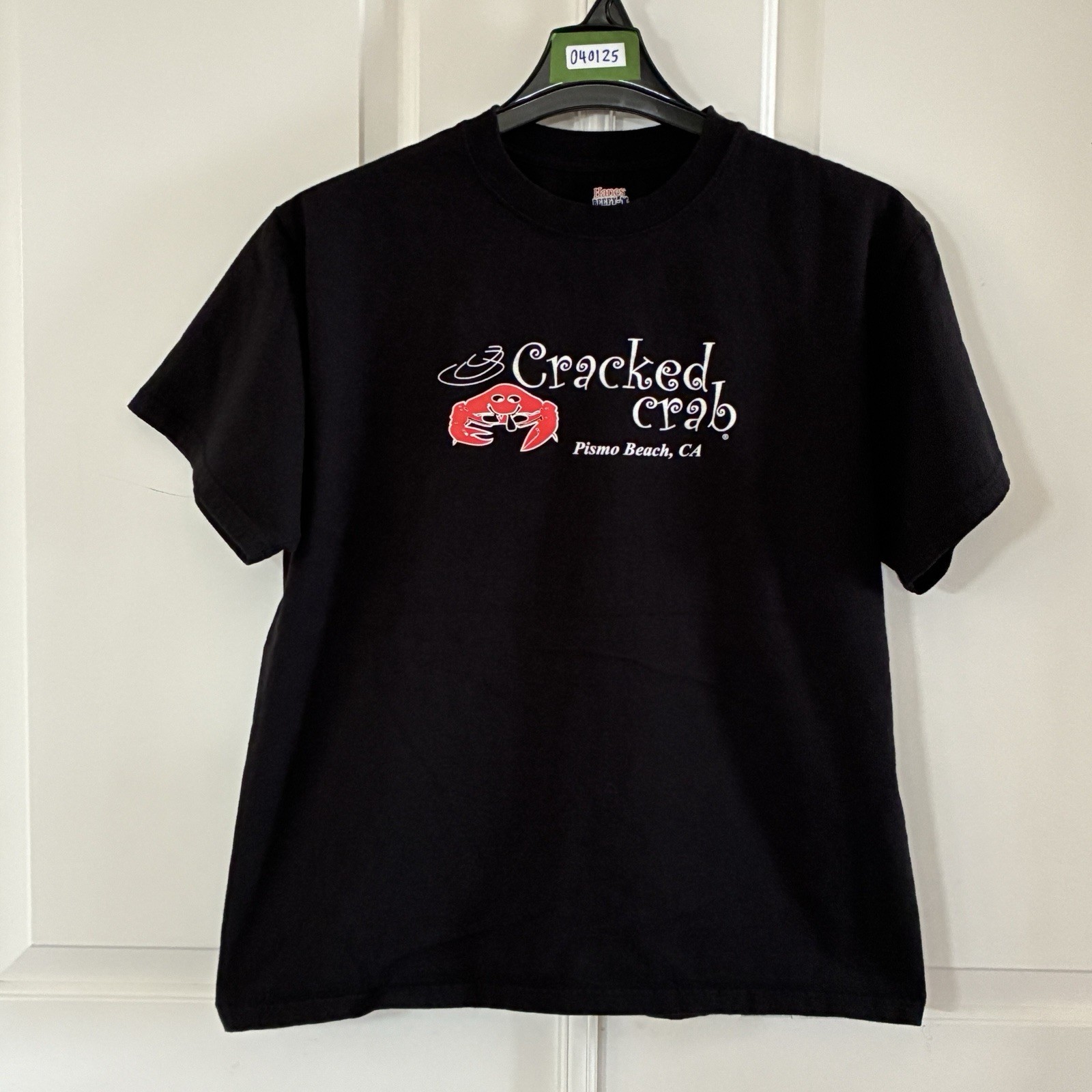 Cracked Crap Pismo Beach CA Shirt Adult Large Black Logo Beach Outdoor Mens gallery