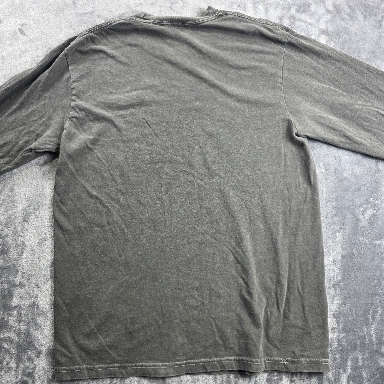 Comfort Colors Graphic Shirt Mens Medium Grey Mission Matthew 28:19 Long Sleeve gallery