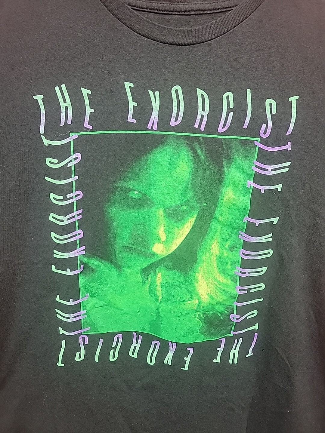 The Exorcist Regan Classic Horror Movie Tee Shirt Large T HORROR SCARY gallery