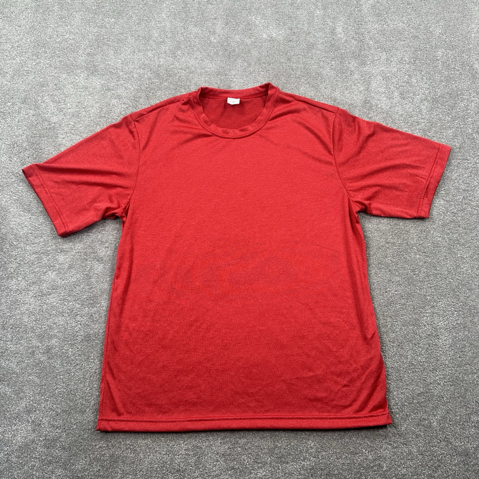 Sport Tek Adult T Shirt Size Small Red Short sleeves Crew Neck gallery