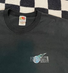 vintage 90s final fantasy sephiroth game promo shirt very rare size xxl black