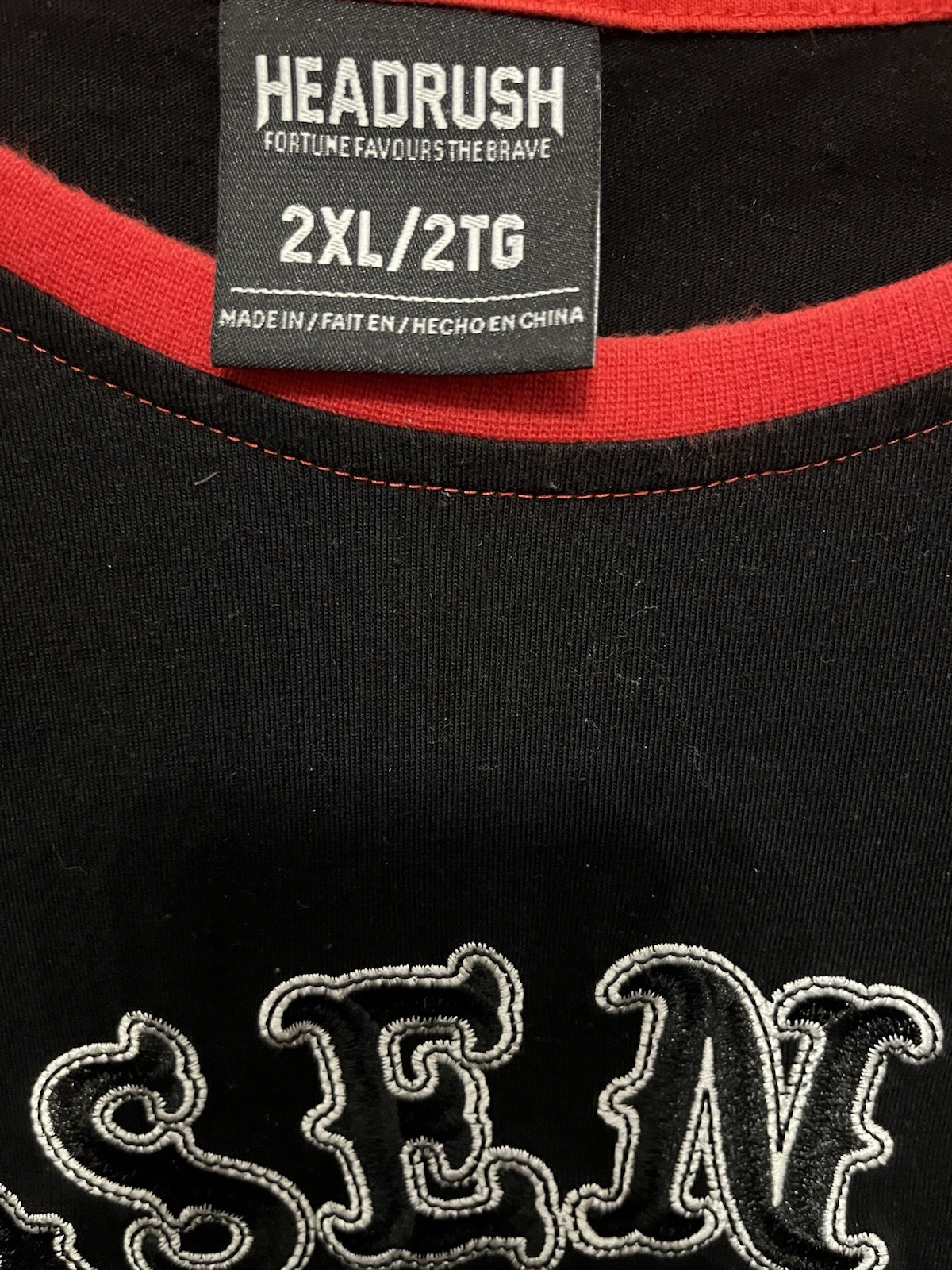 Headrush Chosen Few Embroidered T Shirt / Jersey Dbl Sided. Size 2XL. VTG 2008 gallery