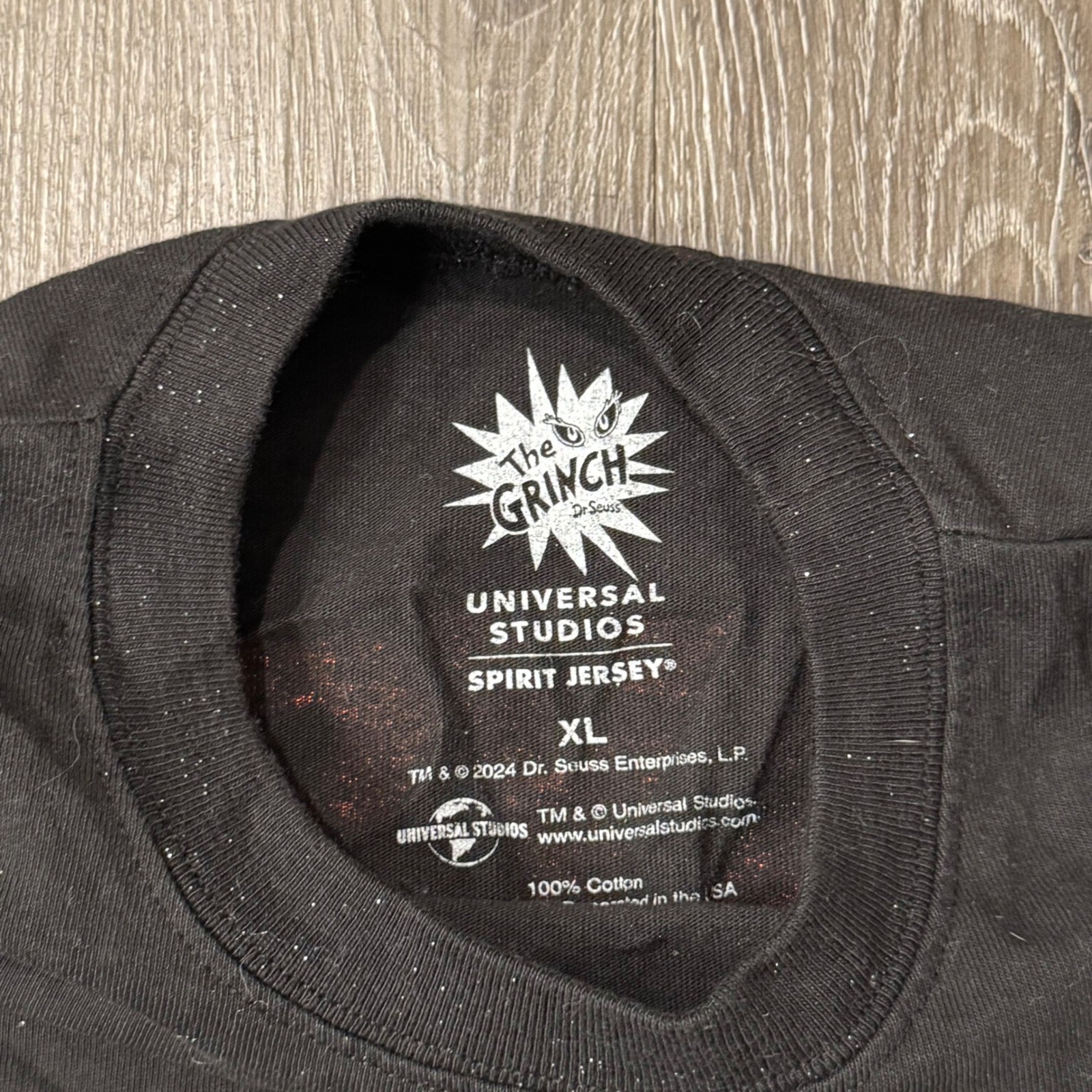 Spirit Jersey Long Sleeve Men XL Black The Grinch Always Naughty Holiday Graphic gallery