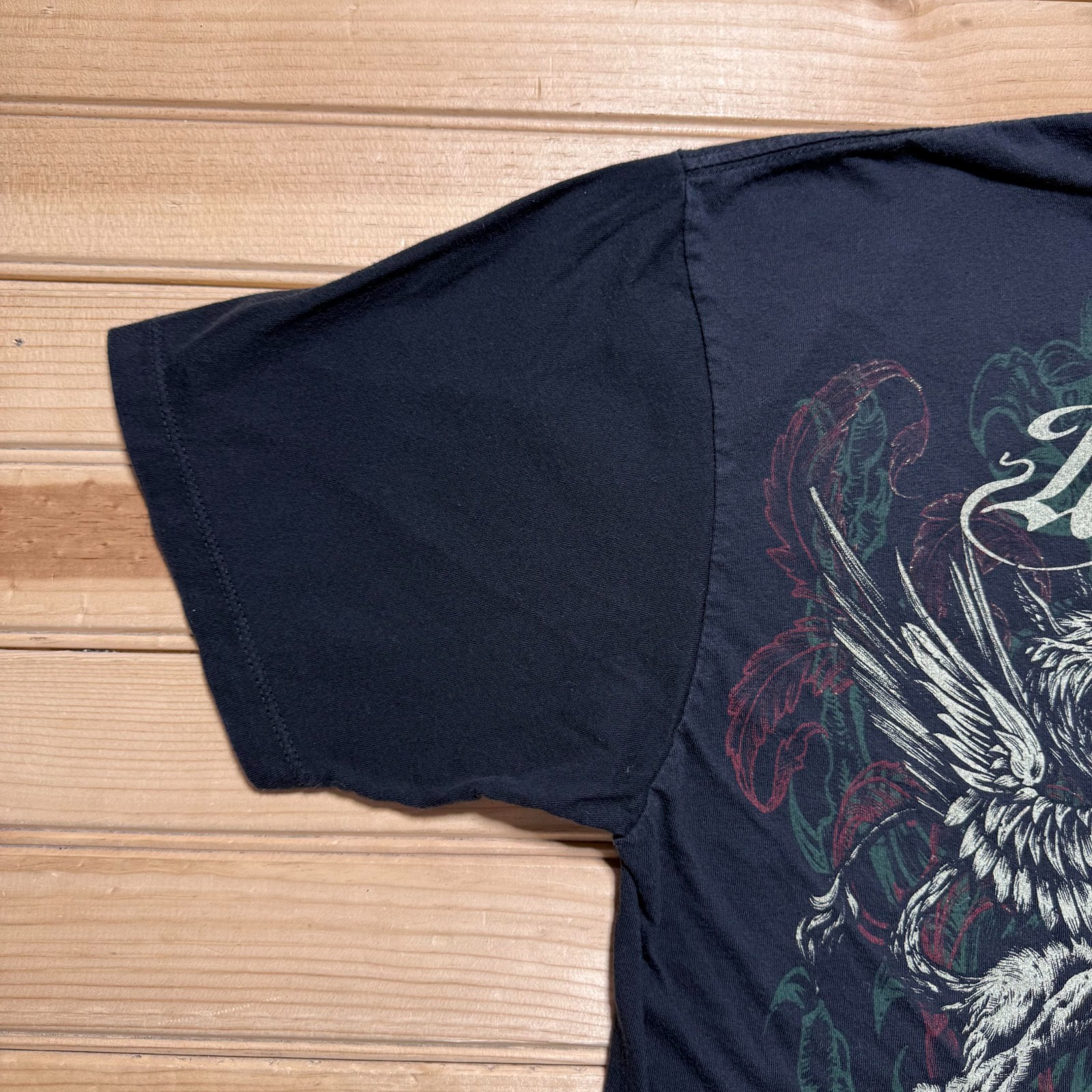 Vintage Y2K Miami Ink Skull Grunge Tattoo Biker Goth Streetwear Shirt - Size XL gallery