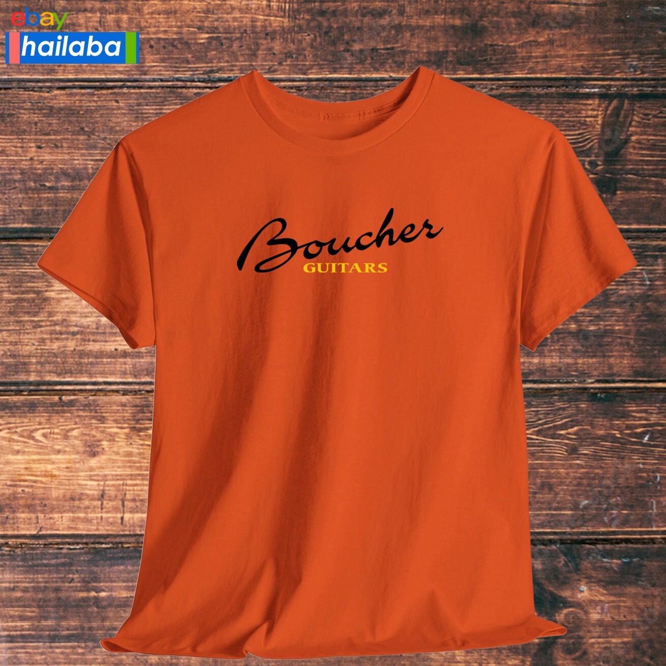 Boucher Guitars Logo Shirt Black/Navy/Grey/White/Orange T-Shirt S-5XL gallery