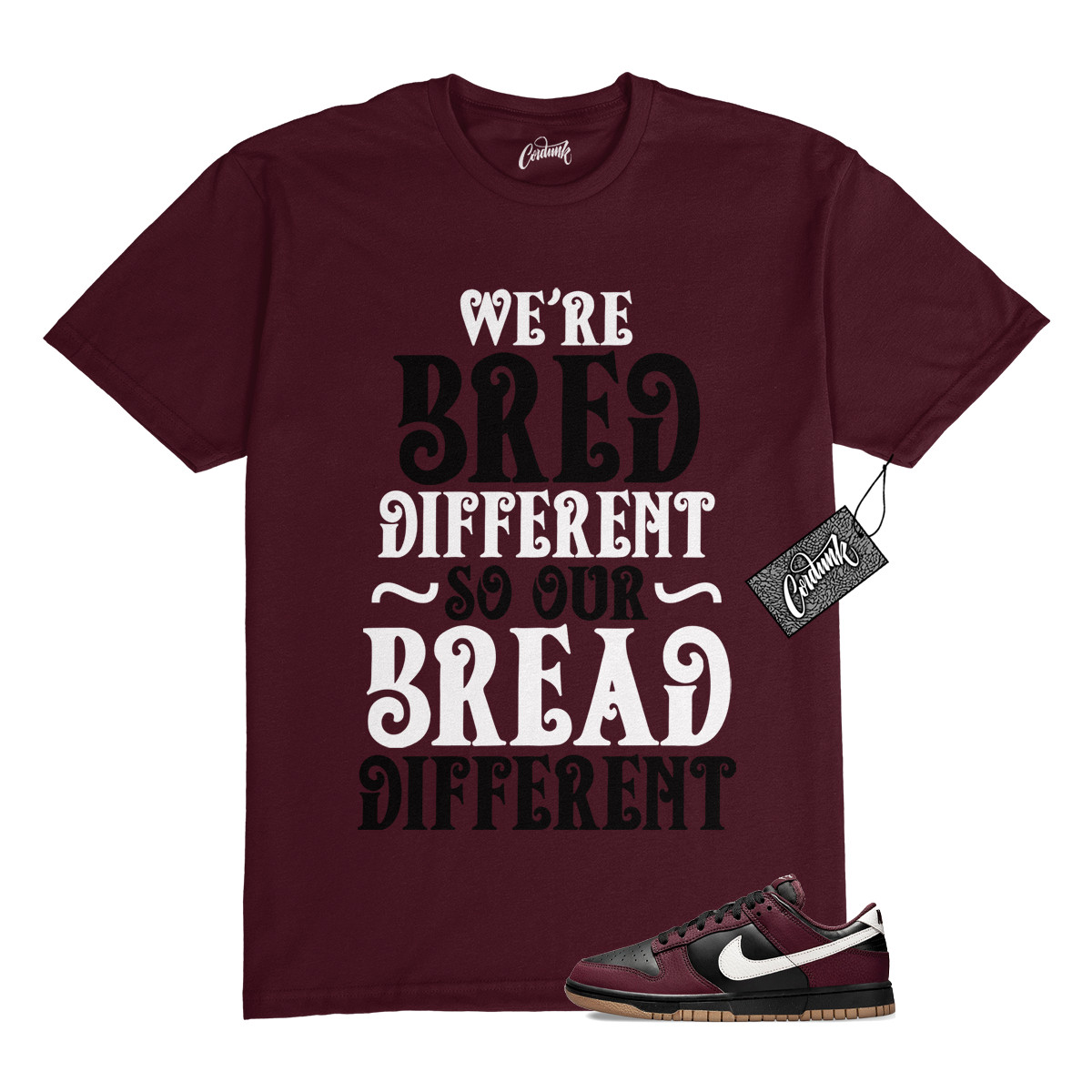 Dunk Burgundy Crush Black White Next Nature T Shirt Match BREAD gallery