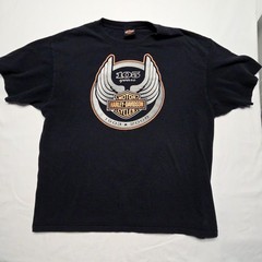 Harley Davidson 105th Anniversary Tee Black Graphic Mens XL Motorcycl Shirt 2008