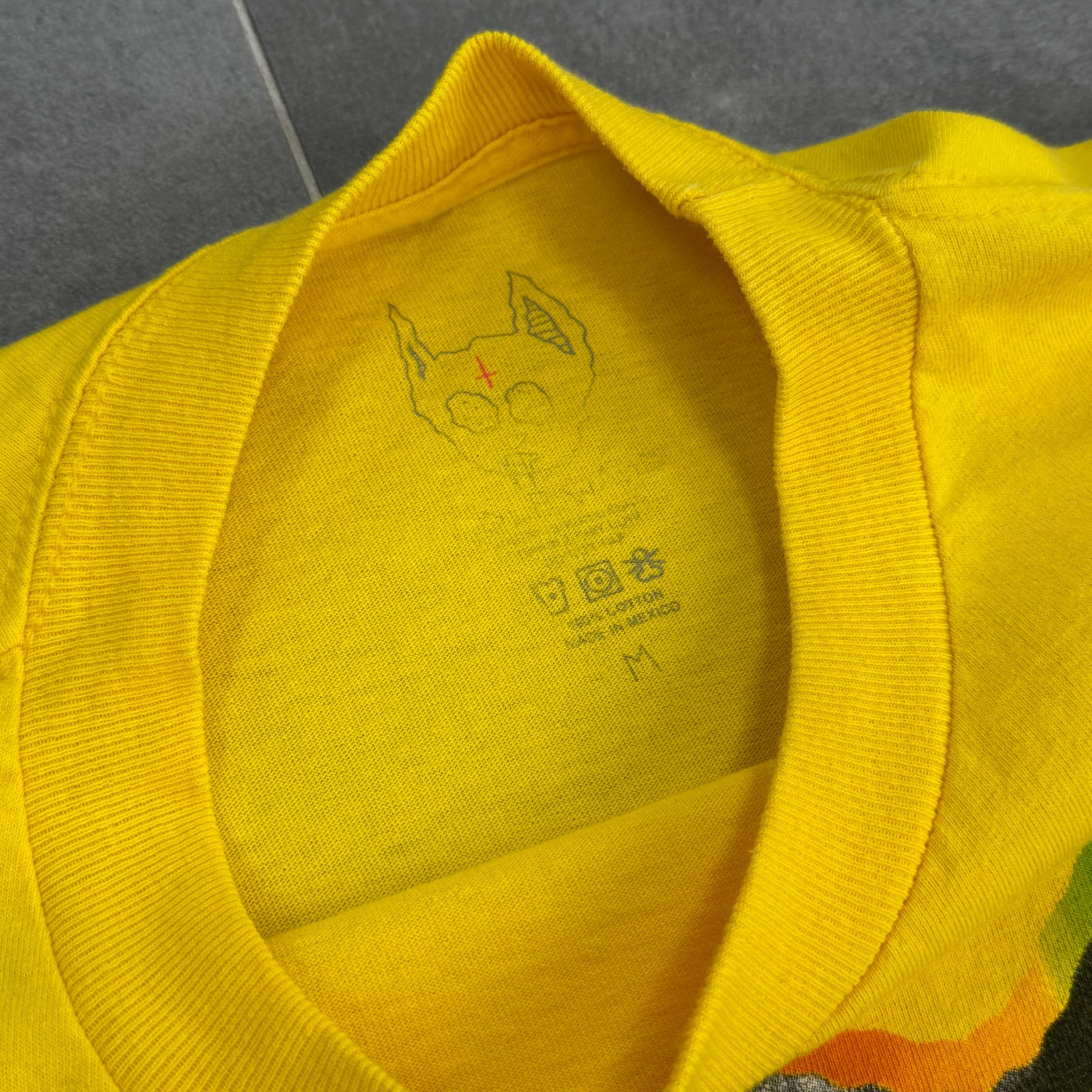 Tyler The Creator Golf Wang Y2K Men Yellow T-Shirt Size M Made in Mexico gallery