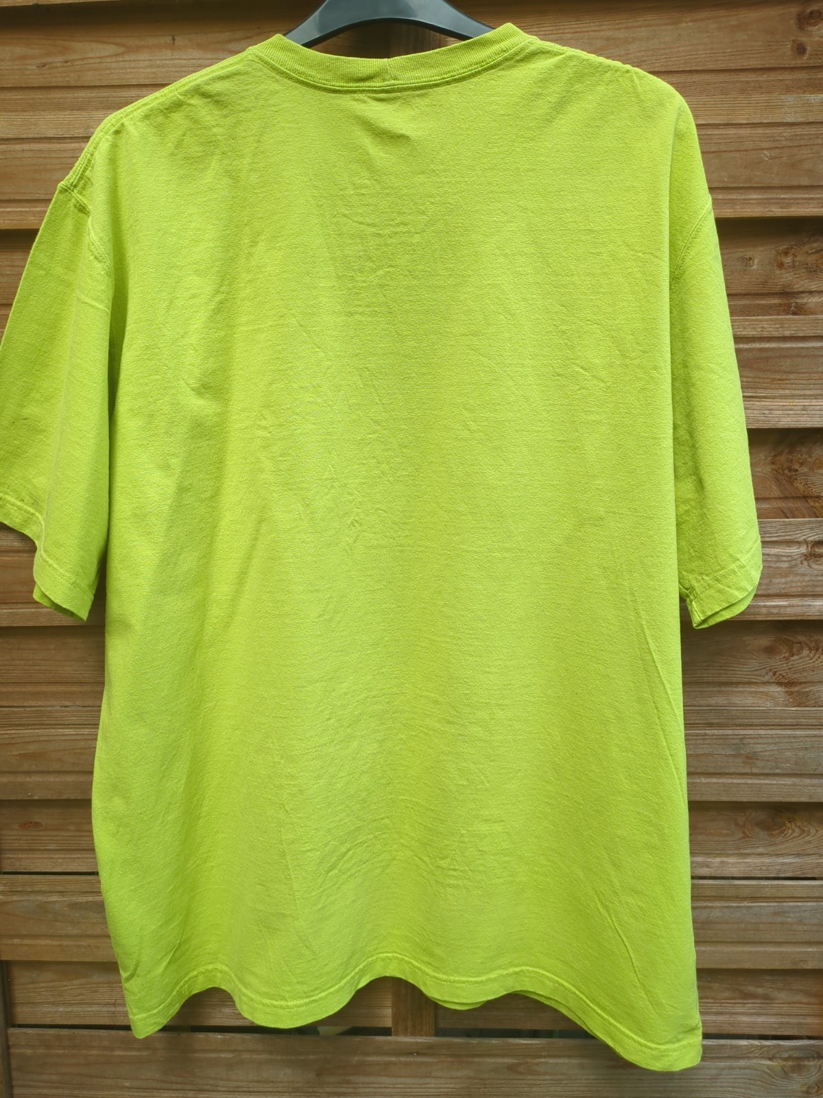 Carhartt Pocket T Shirt Lime Green Distressed Size XL Cotton Pit To Pit 26 gallery