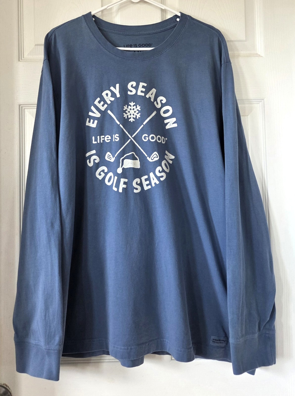 LIFE IS GOOD Men's Blue Crusher T-Shirt Every Season Is Golf Season Size XXL gallery