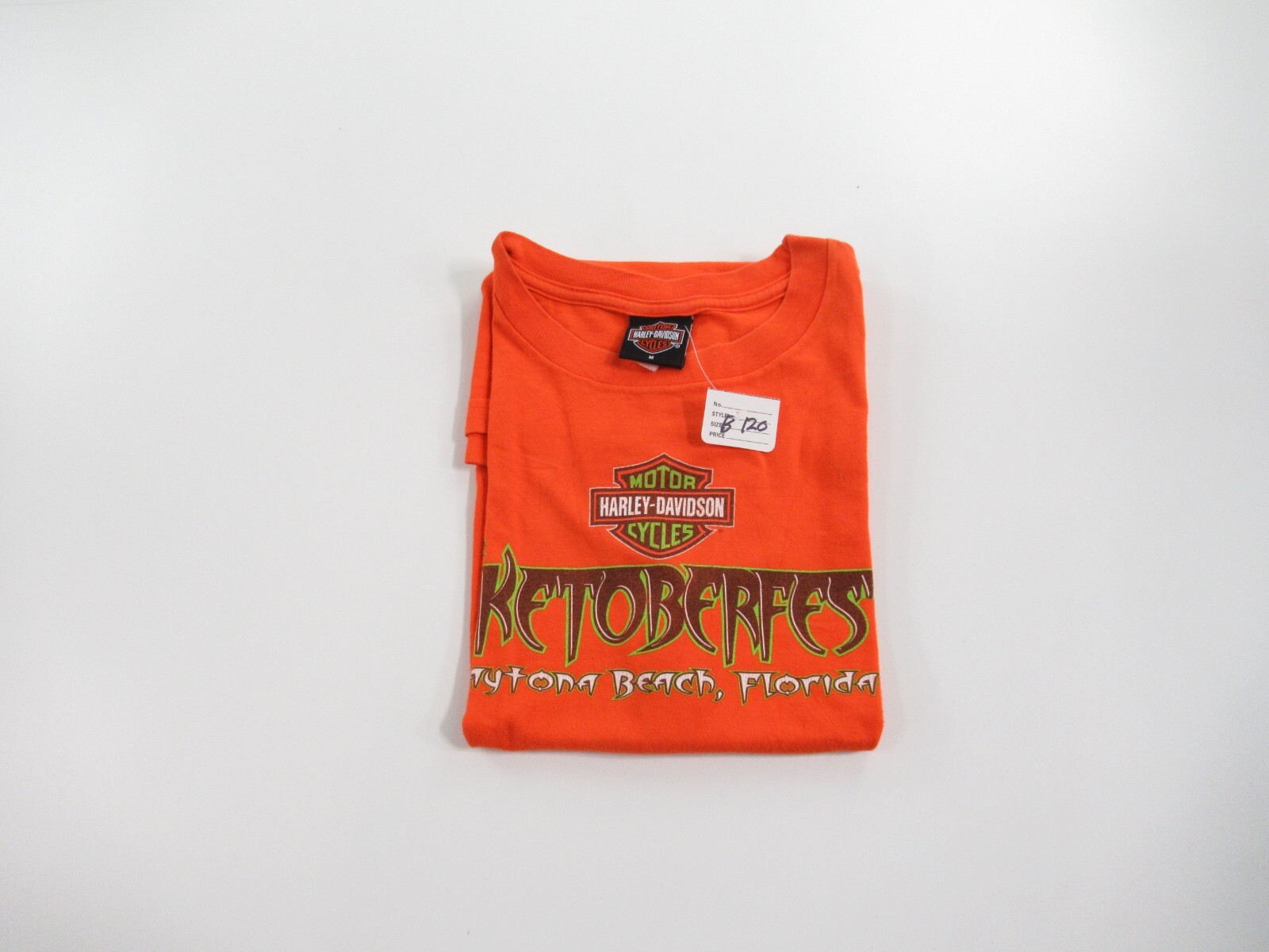 Harley Davidson Men's 2002 BIKETOBERFEST T-Shirt Size M #B120 gallery