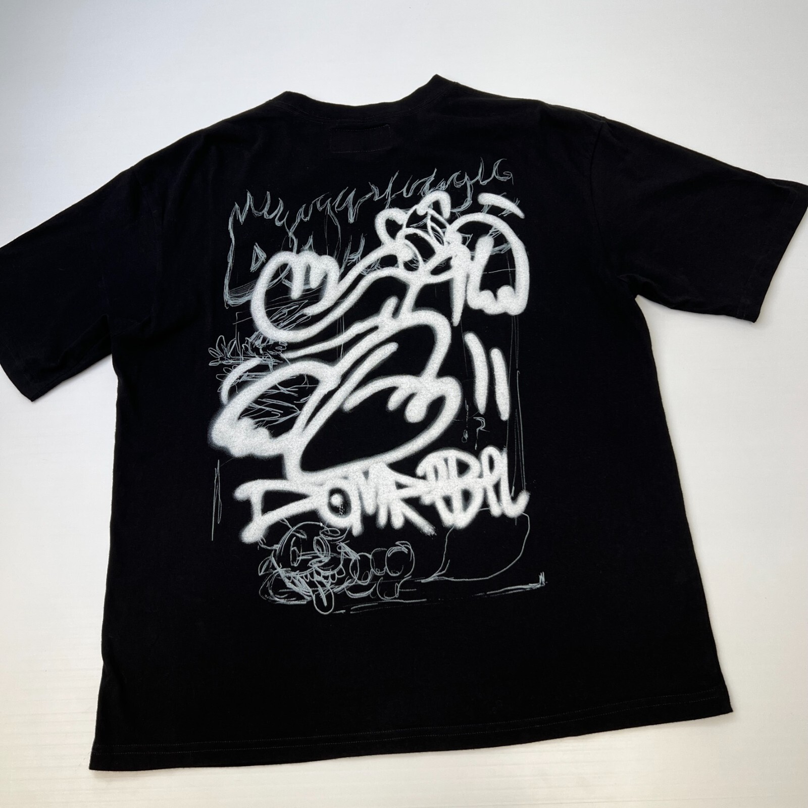 Domrebel Shirt Men Medium Graffiti Sketch Street Graphic Fire Work Party Core Go gallery