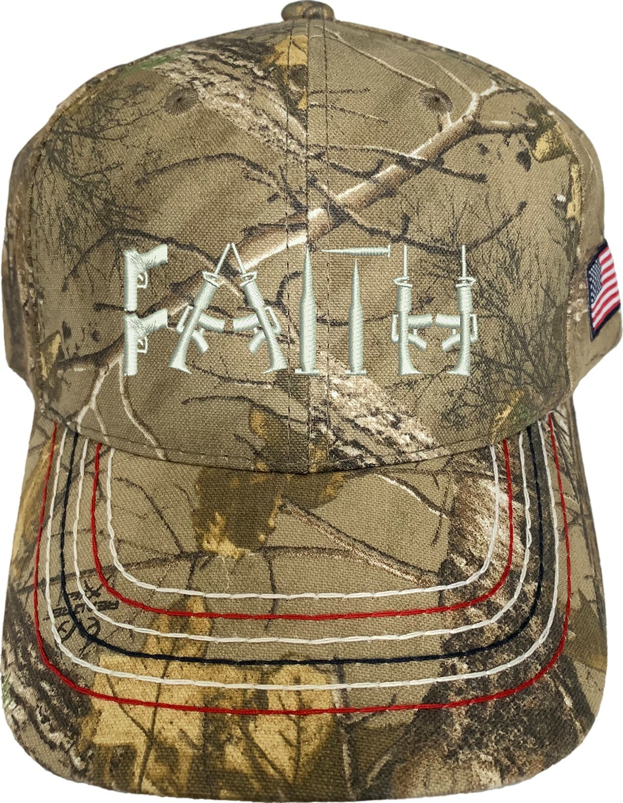 Faith Guns 2nd Amendment Embroidered Camo Structured Adjustable Hat gallery